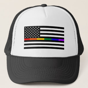 LGBTQアメリカン·フラグ キャップ