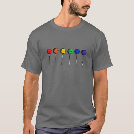 LGBTQアリレズビアンゲイバイトランス同性愛者カラー吸 Tシャツ (正面)