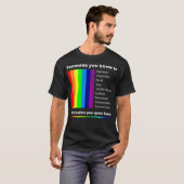 LGBTQアリーゲイプライドシャツレインボーフラグプライド2021 Tシャツ (正面フル)