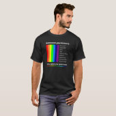 LGBTQアリーゲイプライドシャツレインボーフラグプライド2023 Tシャツ (正面フル)