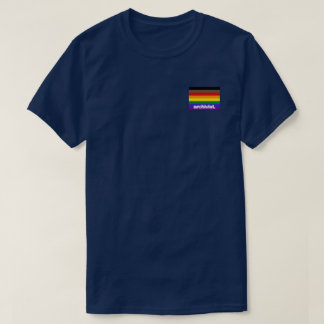 Lgbtqアーキビスト進行プライド国旗 Tシャツ