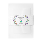 LGBTQアーティザン製プライドハートソープバンドラップ 招待状ベリーバンド (正面例)