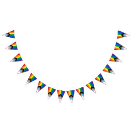 Lgbtqインクルーシブなレインボーダイバーシティゲイプライド バンティングフラッグ