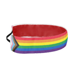 Lgbtqインクルーシブ虹色ダイバーシティゲイプライド国旗 アスレチックヘッドバンド