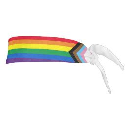 Lgbtqインクルーシブ虹色ダイバーシティゲイプライド国旗 タイヘッドバンド