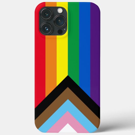 LGBTQインクルーシブ・ダイバーシティ・レインボーゲイプライド国旗 Case-Mate iPhoneケース (裏面)