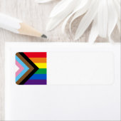 LGBTQインクルーシブ・レインボーゲイプライド空白の国旗 ラベル (インサイチュ)