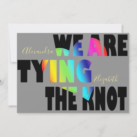 LGBTQウェディング セーブザデート (正面)