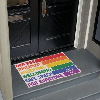 LGBTQウェルカムマットLGBTドアマットカワイトドアマット ドアマット