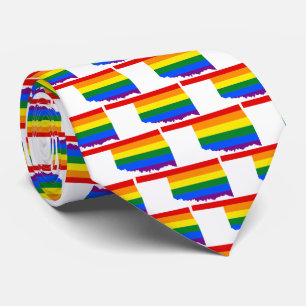 LGBTQオクラホマプライドタイ ネクタイ