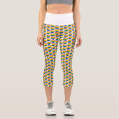 LGBTQオハイオプライドカプリレギンスヨガ カプリレギンス (正面)