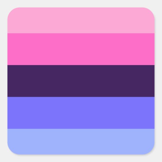 LGBTQオムニセクシャルプライド スクエアシール (正面)