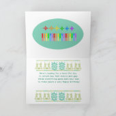 LGBTQオリジナルアート誕生日カード カード (内部)