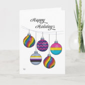 LGBTQオーナメント休日 カード (正面)