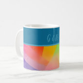 lgbtqカラフル虹 コーヒーマグカップ (正面左)