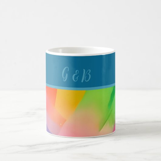 lgbtqカラフル虹 コーヒーマグカップ (中央)