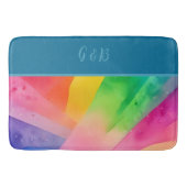 lgbtqカラフル虹 バスマット (正面)