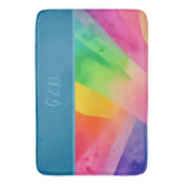 lgbtqカラフル虹 バスマット (正面縦)