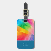 lgbtqカラフル虹 ラゲッジタグ (正面縦)