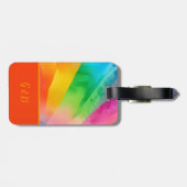 lgbtqカラフル虹 ラゲッジタグ (裏面横)