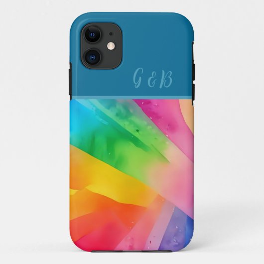lgbtqカラフル虹 Case-Mate iPhoneケース (裏面)