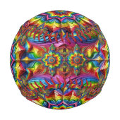 LGBTQカラーの愛国野球 野球ボール (裏面)