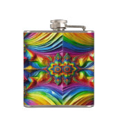 LGBTQカラーデザインのスペシャルフラスコ フラスク (裏面)