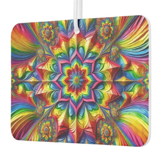 LGBTQカラー付きカーエアフレザーデザイン カーエアーフレッシュナー (左)