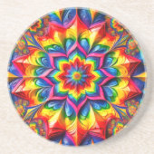 LGBTQカラー付きコースターデザイン コースター (正面)