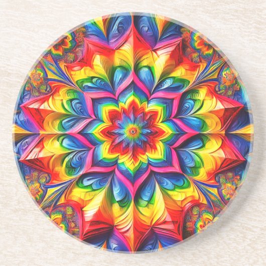 LGBTQカラー付きコースターデザイン コースター (正面)