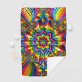 LGBTQカラー付きゴルフタオル ゴルフタオル (インサイチュ)