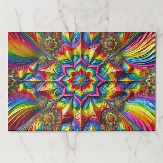 LGBTQカラー付きティアウェイ紙パッド ペーパーパッド (正面)