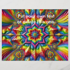 LGBTQカラー付きフライヤーデザイン チラシ