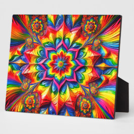 LGBTQカラー付きプラークモダンデザイン フォトプラーク