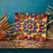 LGBTQカラー付きプラークモダンデザイン フォトプラーク (側面)