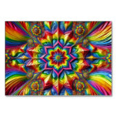 LGBTQカラー付き特殊テーブルカードデザイン テーブルナンバー (裏面)