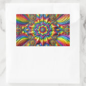 LGBTQカラー付き長方形シール 長方形シール (バッグ)