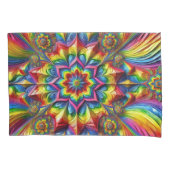 LGBTQカラー独身のを使用したピラロケース 枕カバー (正面)