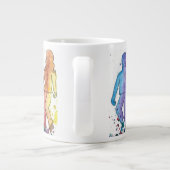 LGBTQキッズジャンボマグの保護者へのサポート ジャンボコーヒーマグカップ (裏面)