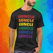 LGBTQゲイプライドおもしろいアンドおもしろいゲイアンクルガンクル Tシャツ
