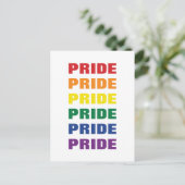 LGBTQゲイプライドカスタマイズ可能な中継文字 ポストカード (スタンド正面)