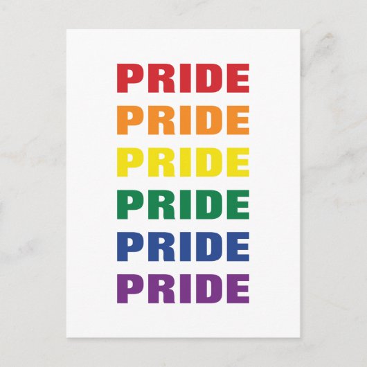 LGBTQゲイプライドカスタマイズ可能な中継文字 ポストカード (正面)