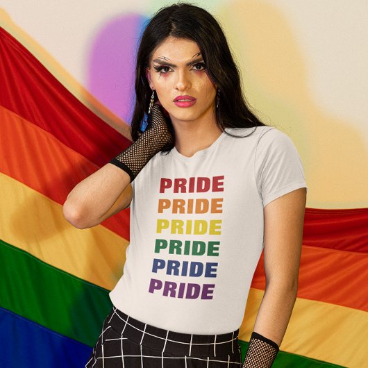 LGBTQゲイプライドカスタマイズ可能な中継文字 Tシャツ