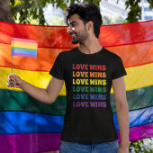 LGBTQゲイプライドカスタマイズ可能な中継文字 Tシャツ