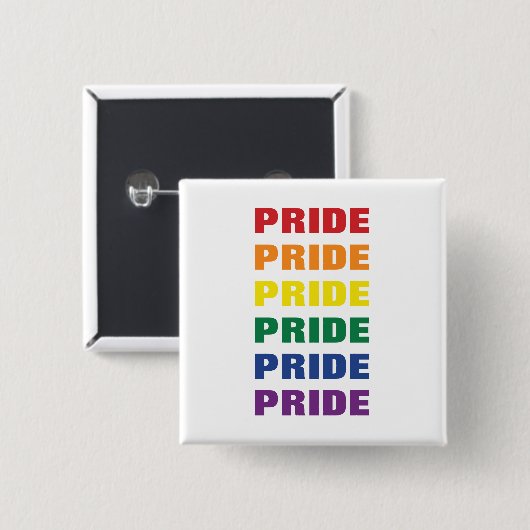 LGBTQゲイプライドカスタマイズ可能な繰り返し文字 缶バッジ (正面&裏面)