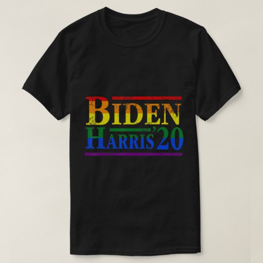 Lgbtqゲイプライドジョーバイデン氏カマラハリスアンチトランプ Tシャツ (デザイン正面)