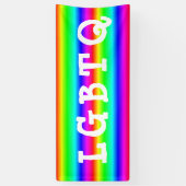 LGBTQゲイプライドレインボーパレードのバナー 横断幕 (縦)