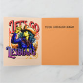 LGBTQゲイプライドレッツゴーレズビアン カード (内部)