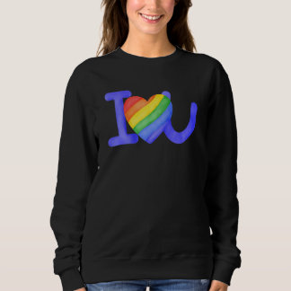 Lgbtqゲイプライド月虹の愛は愛3 スウェットシャツ