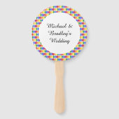 LGBTQゲイマンシルエット&レインボーメンカスタムズ ハンドファン (裏面)